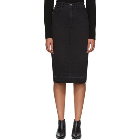 givenchy black pencil skirt|givenchy skirt denim.